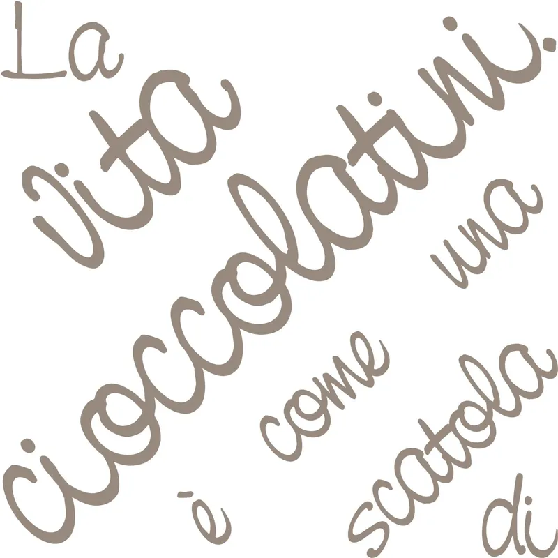 Adesivo da parete Cioccolatini 2 fogli 31x31 cm Beste Prijs