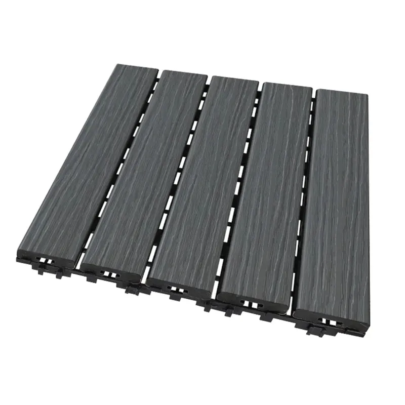 Gratis Retour Piastrelle da esterno in polistirene Plustile grigio 10 pz