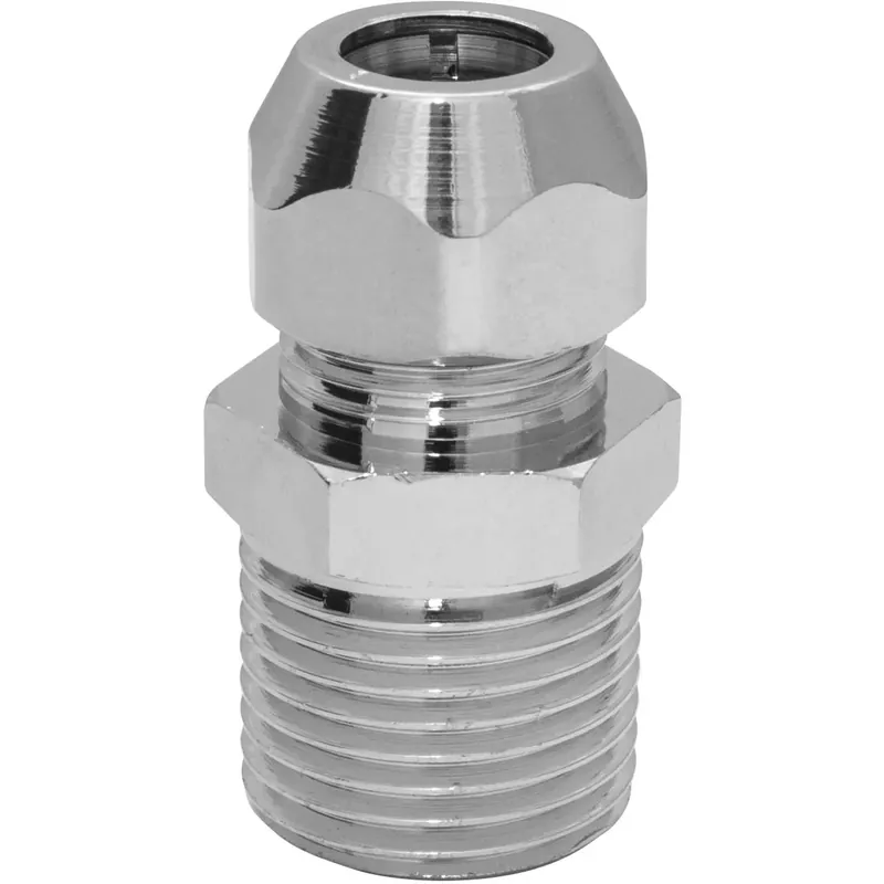 Raccordo in ottone cromato M1/2" x 3/8" x 12 Tijdelijk Beschikbaar
