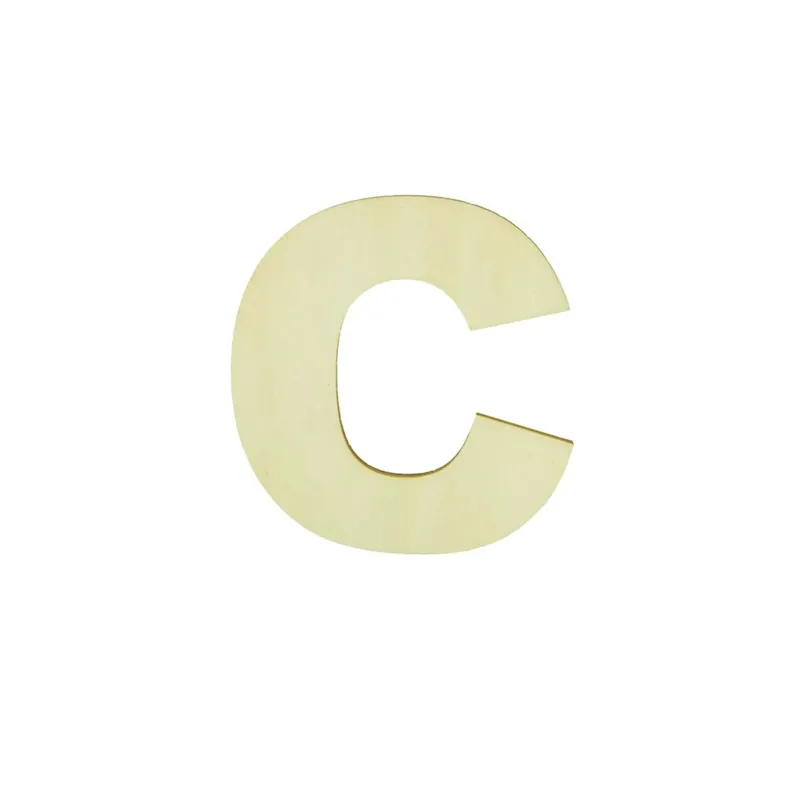 Bestseller Lettera C decorativa in legno 12 cm