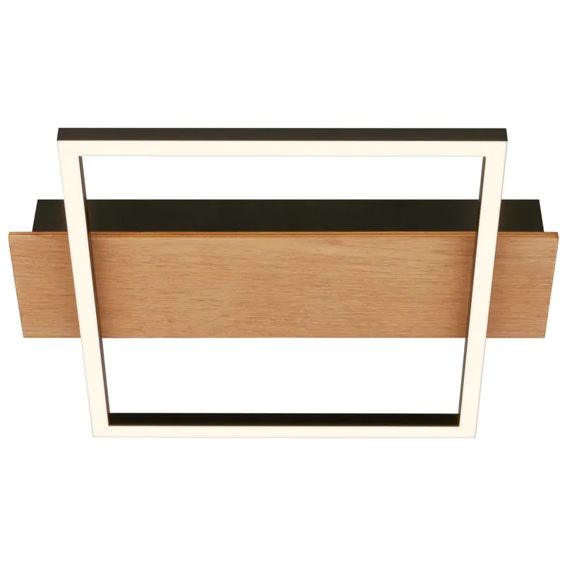 Hete Deal Plafoniera LED Kada 1400 lm bianco caldo 34x26 cm nero
