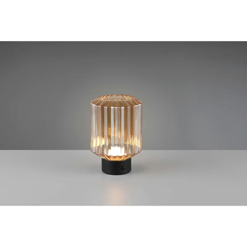 Lampada tavolo Lord 100 lm 1,5W Bianco Caldo nero e ambra H 19 cm Aanbieding