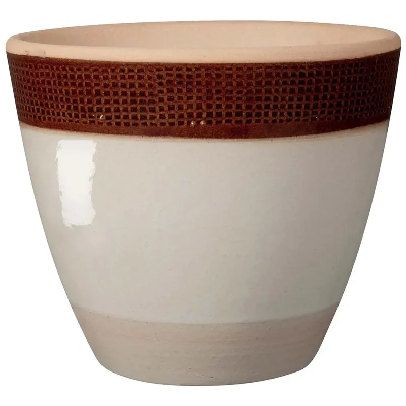 Gratis Retour Vaso in terracotta smaltata Shadow Deroma Ø 25 cm