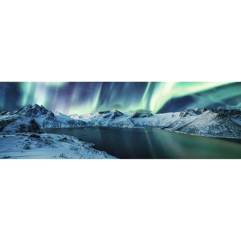 Canvas stampato immagine Aurora Boreale formato 45x140 cm Weekendaanbieding
