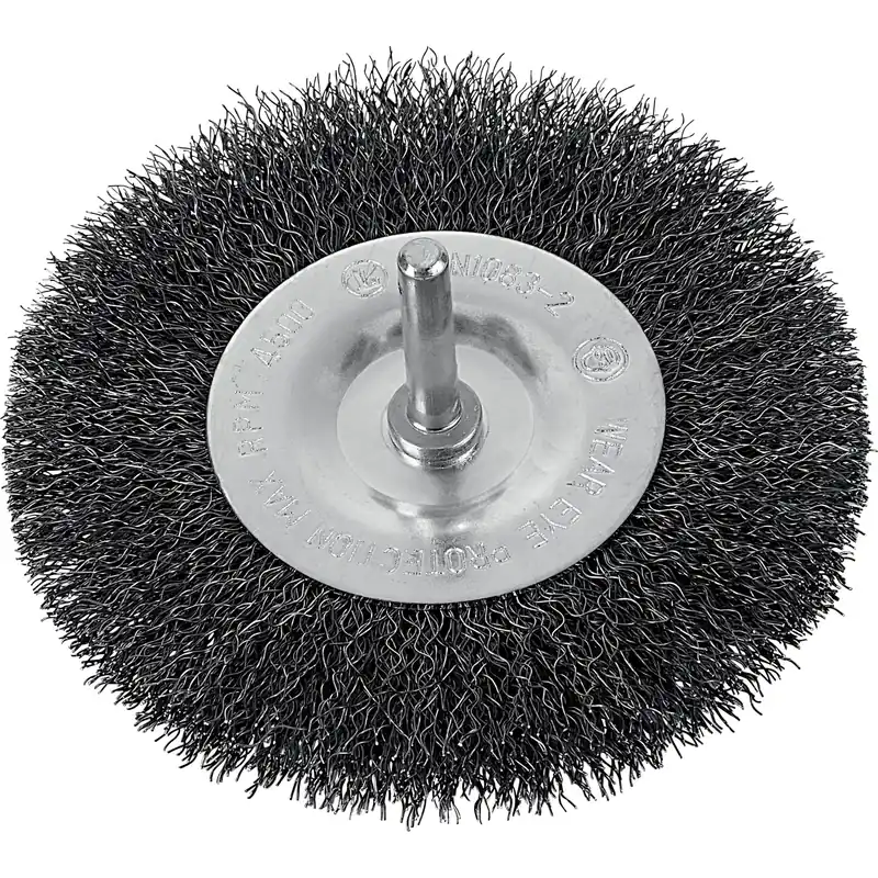 Spazzola a disco LUX-TOOLS in acciaio Classic Ø 100 mm fine Laatste Versie