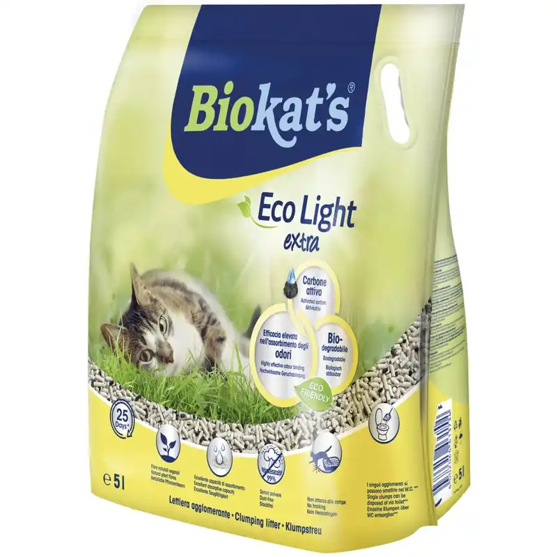 Flitsaanbieding Lettiera Biokat`s Eco Light extra 5 l