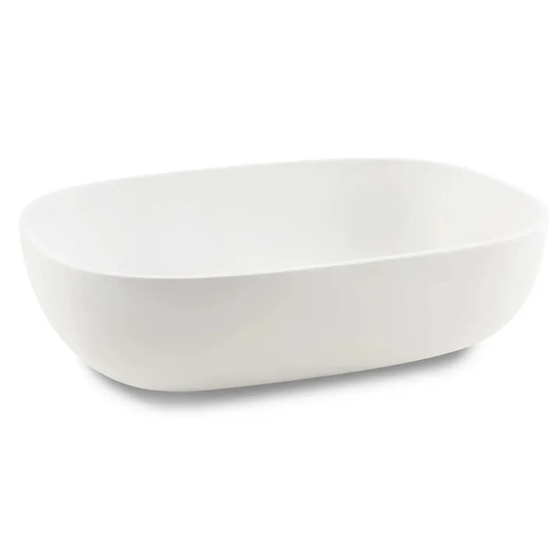 Lavabo da appoggio bianco in resina Snob 55 x 40,5 cm h 16 cm Hete Deal