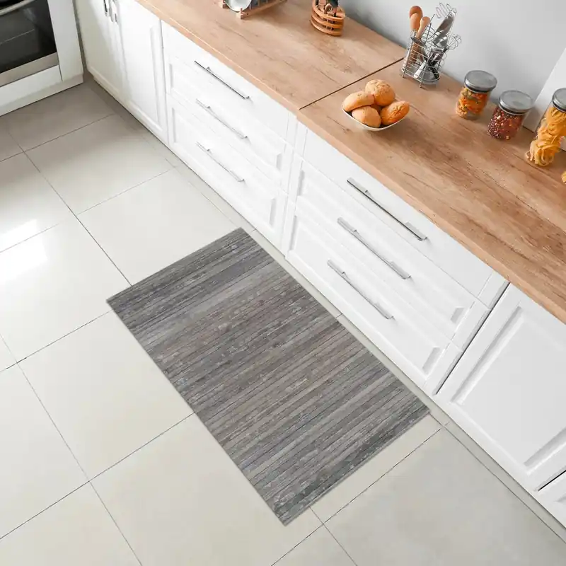 Tijdelijk Beschikbaar Tappeto Style in bamboo grigio 50 x 80 cm