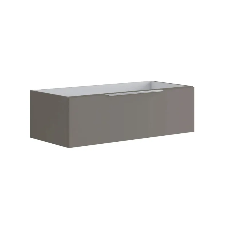 Nu Kopen Mobile bagno base lavabo sospeso Bali 99,5x30x45,5 cm grigio opaco laccato