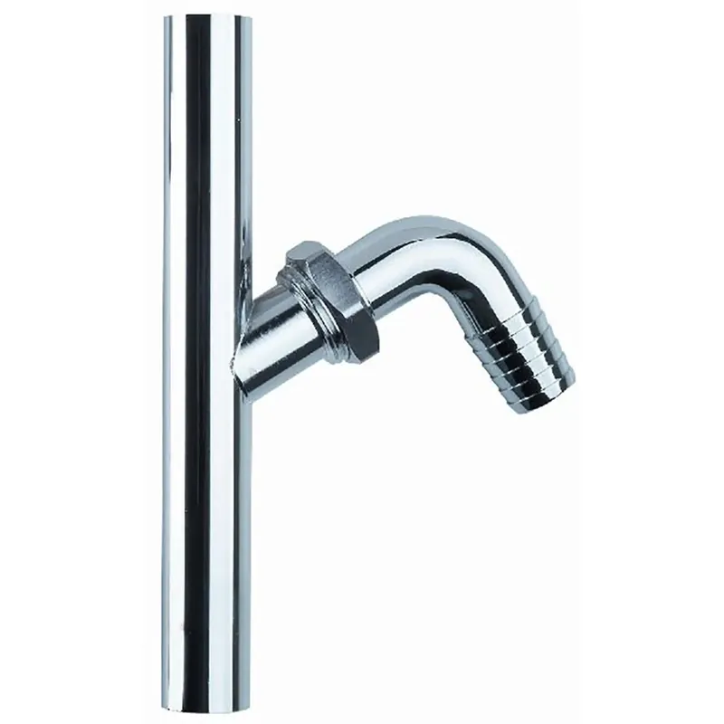Hete Deal Canotto in ottone cromato Ø 32 mm con attacco lavatrice
