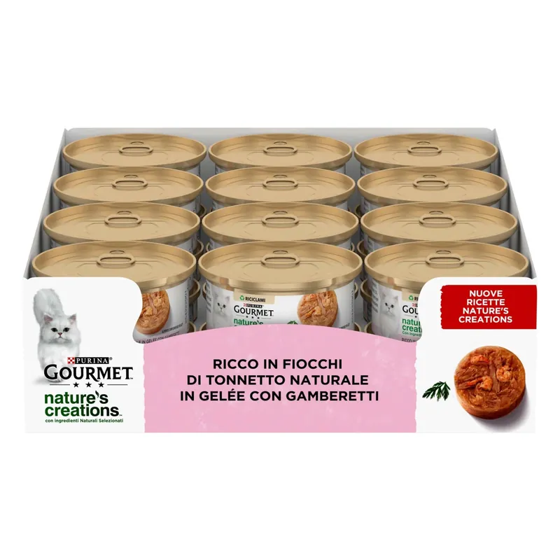 Cibo umido per gatti trancetti di tonno in gelè 70 g Tijdelijk Beschikbaar