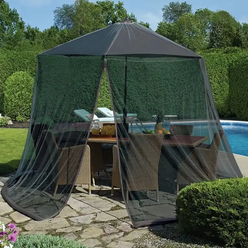 Gratis Retour Zanzariera per ombrellone gazebo 3 m x 3 m