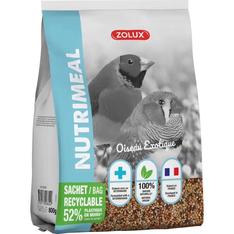 Fabrieksprijs Mangime Nutrimeal per uccelli esotici 800 g