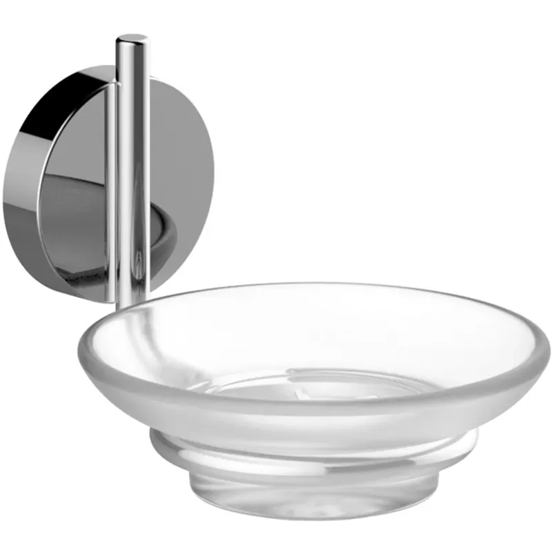 Porta sapone Wire con bacinella vetro satinata Veilige Betaling