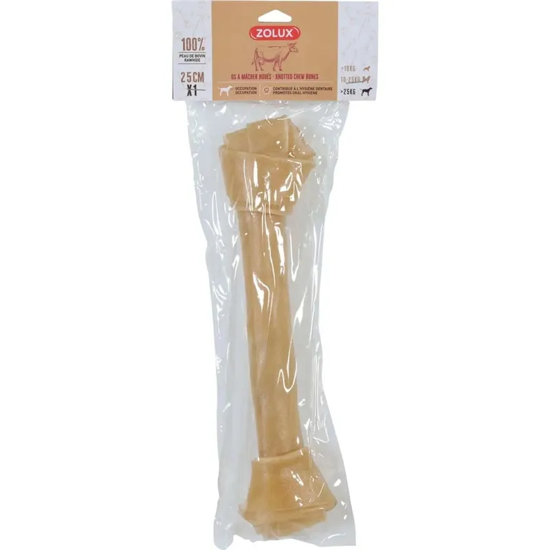 Osso per cani 100% pelle bovina 1 pz Exclusieve Aanbieding
