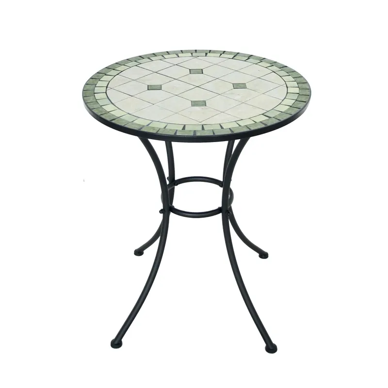 Direct Beschikbaar Tavolo da giardino Emerald Design in metallo mosaico Ø 60 cm