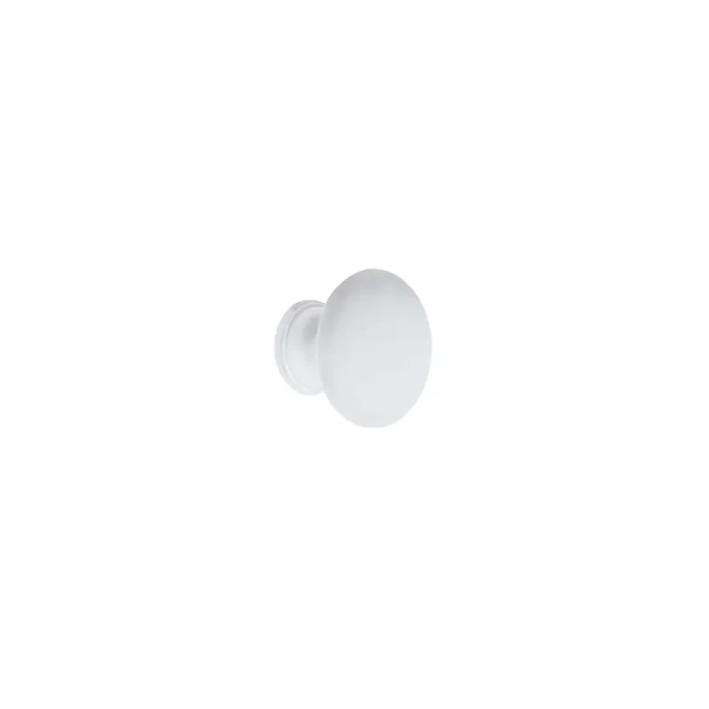 Pomolo in zama Ø 25 mm bianco opaco Bestel Nu