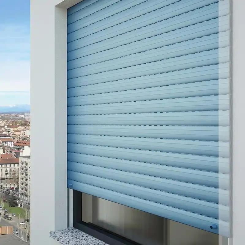 Merkproduct Tapparella avvolgibile in PVC Grigio 123x160 cm