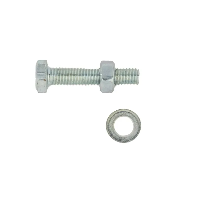 Viti di ferro a testa esagonale mm 5x10 con dado e rondella x 30 pz Bestel Nu