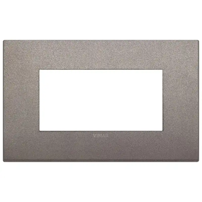 Weekendaanbieding Placca quattro moduli Vimar Classic titanio matt