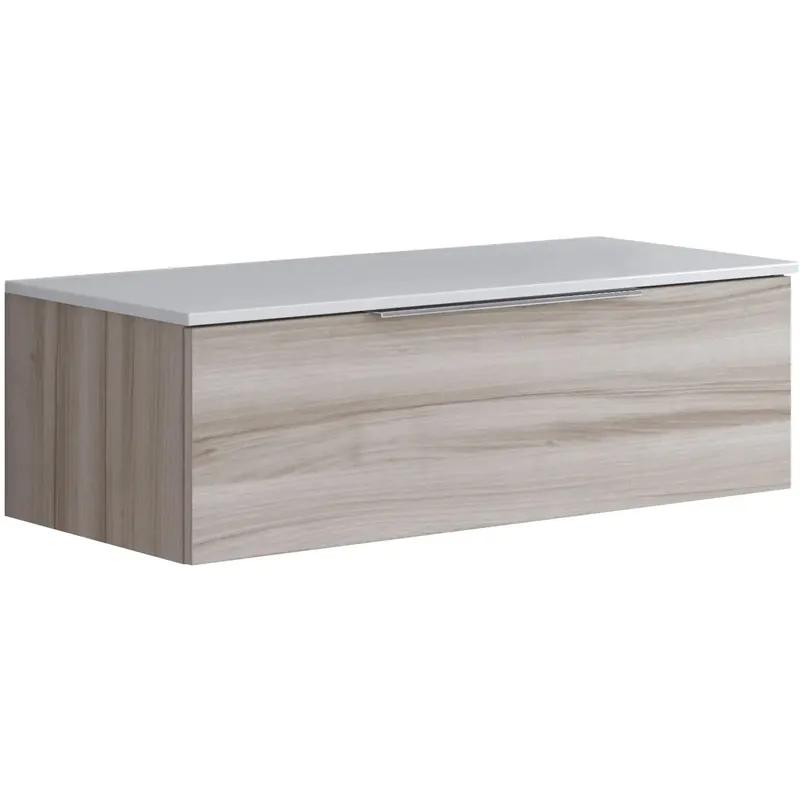 Mobile bagno cassettiera Bali con 1 cassetto 100x30x45,5 cm noce lingera Merkproduct