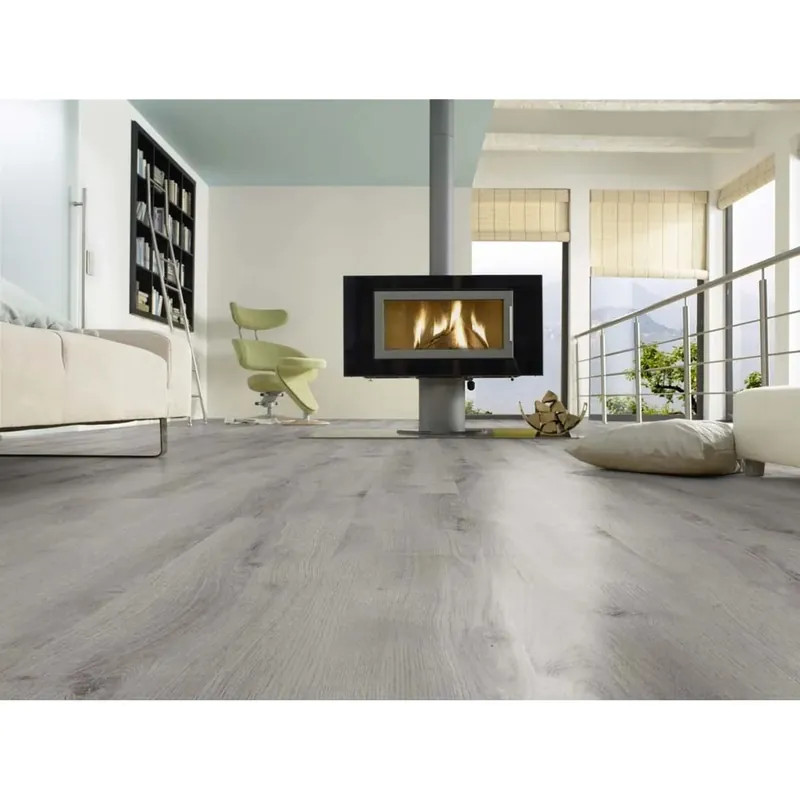 Pavimento laminato Advanced Londra rovere grigio sp. 8 mm 2,131 m² Alleen Vandaag