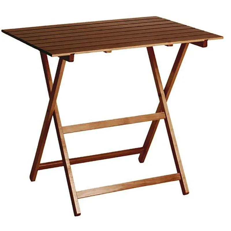 Weekendaanbieding Tavolo da giardino Prince in legno 60x80xH72 cm noce