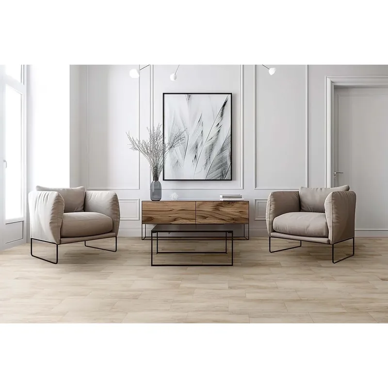 Piastrella in gres porcellanato int. Ea-Barric avorio 20x60,4 cm 1,21 m² Must-Have