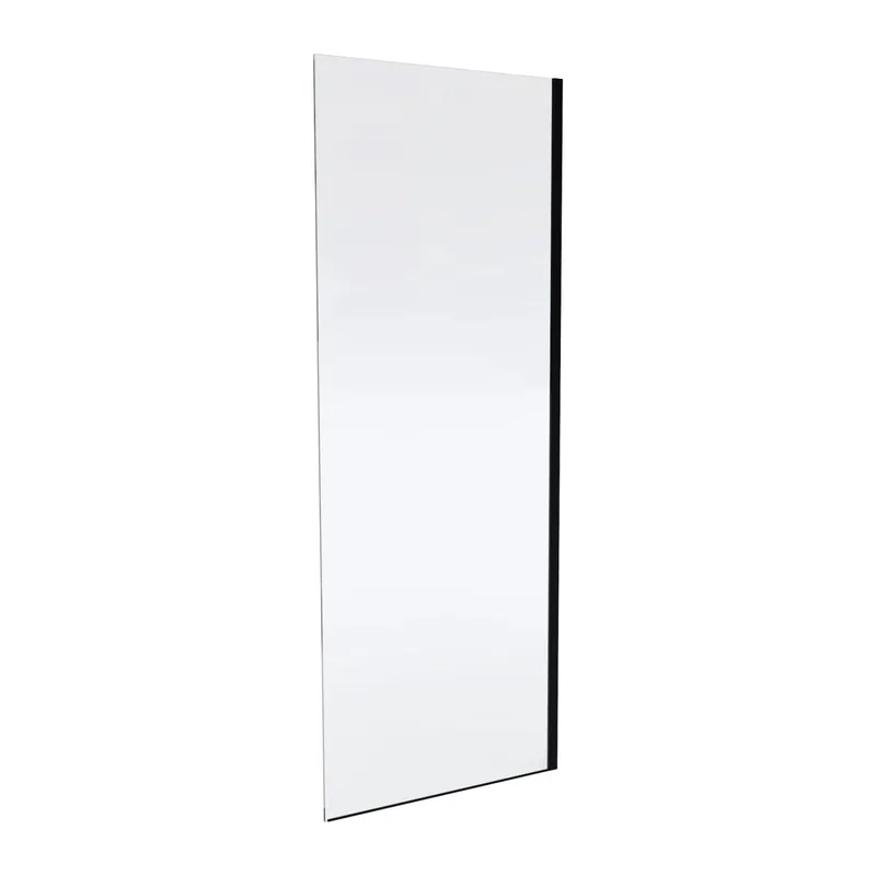 Parete doccia fissa Slim 77,5-79x200 cm nera Fabrieksprijs