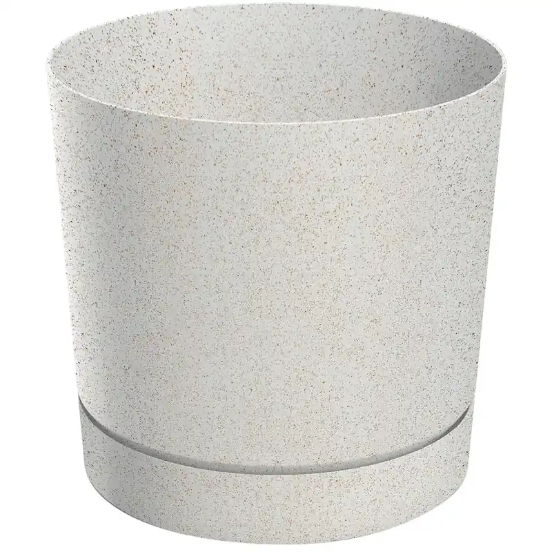 Vaso Eco Wood in plastica 13x12 cm Bianco Express Levering
