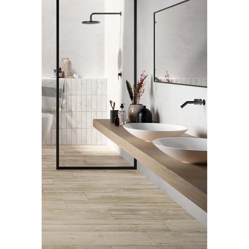 Flitsaanbieding Piastrella in gres Art du Bois beige 20x120 cm 1,44 m²