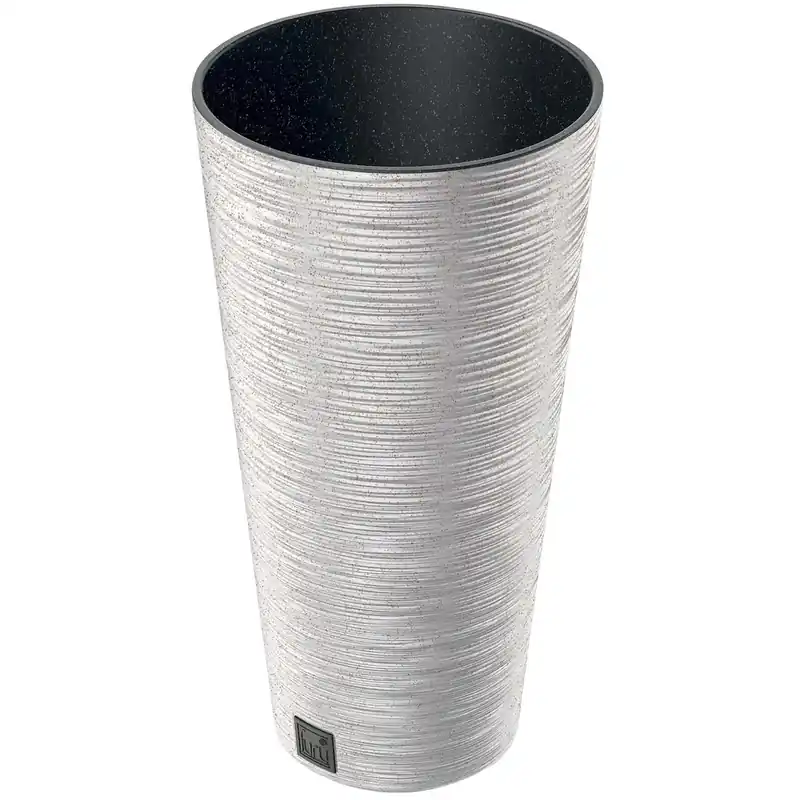 Vaso Furu Eco Wood in plastica 30x57,5 cm Bianco Merkproduct