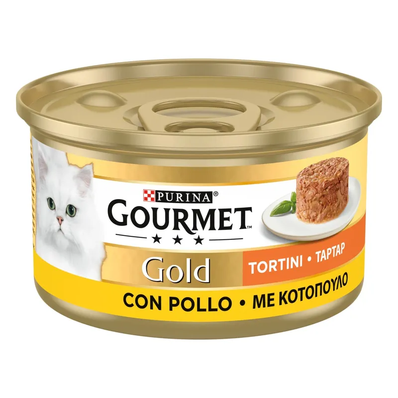 Korting Cibo per gatti tortino con pollo Gold Purina Gourmet 85 g