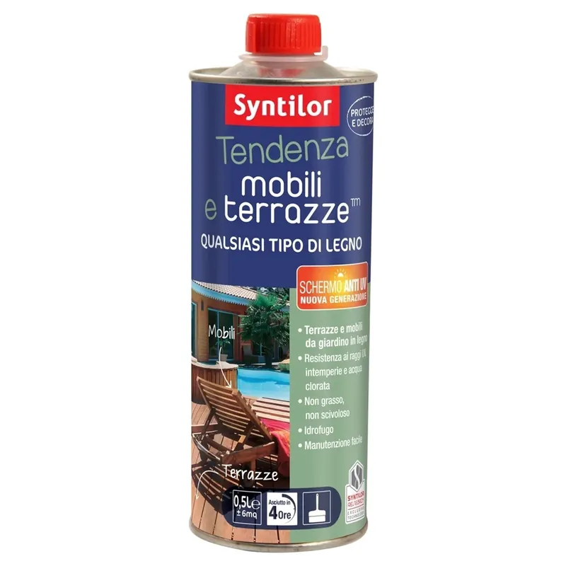 Vernice all`acqua per mobili e terrazze effetto cioccolato 0,5 l Laatste Kans