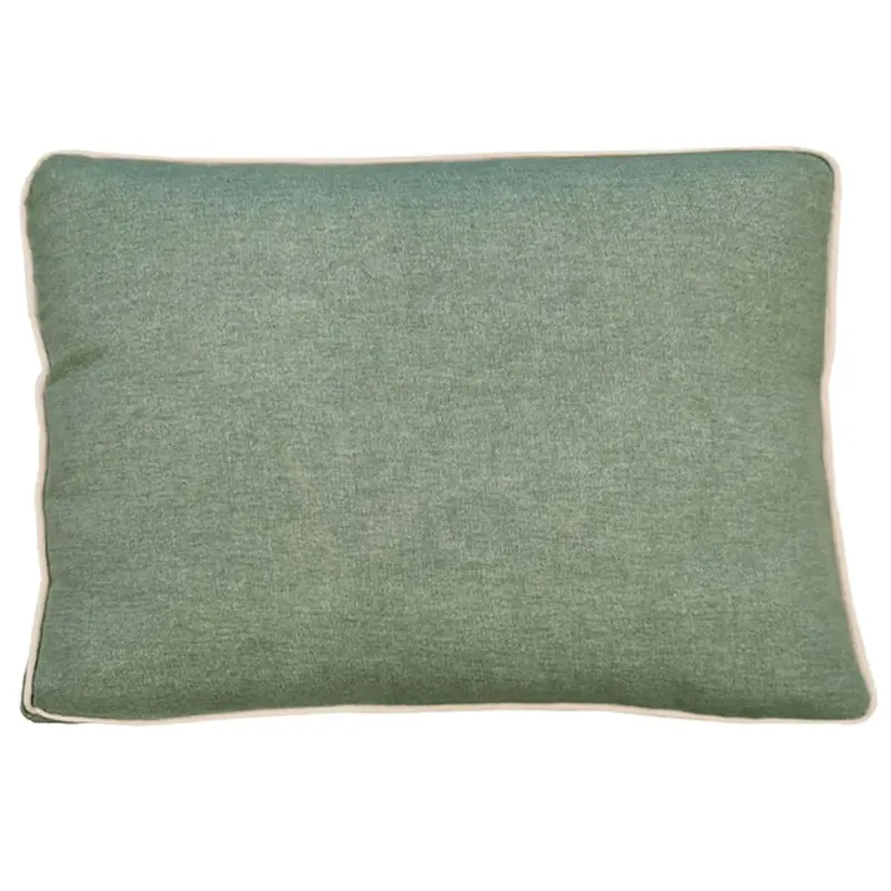 Nieuw Cuscino con fascia e doppio piping verde 60x80 cm