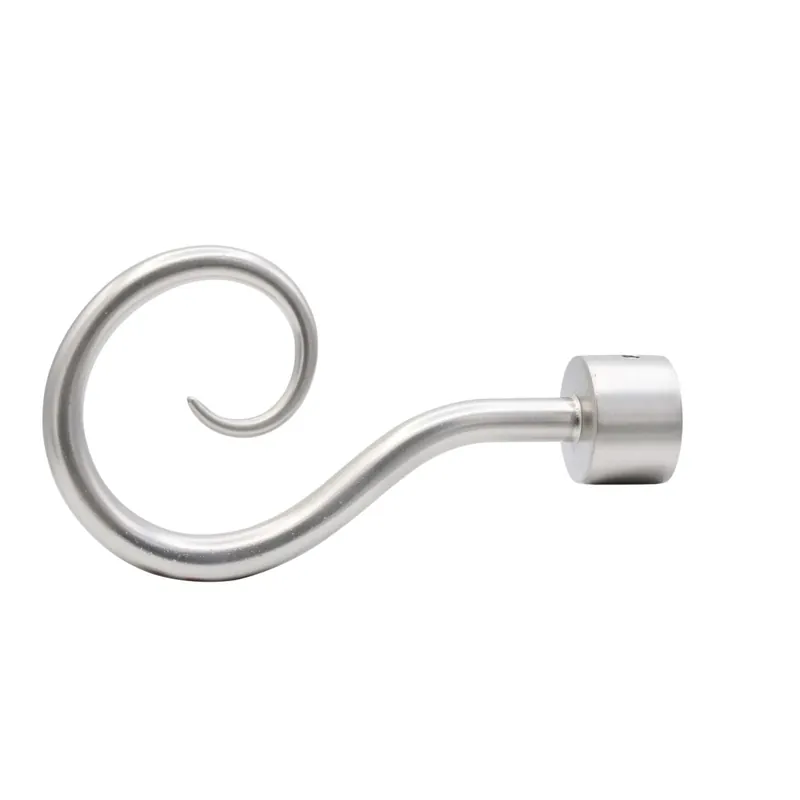 Beperkte Voorraad Terminale per bastone tenda Hook argento opaco Ø 2 cm 2 pz