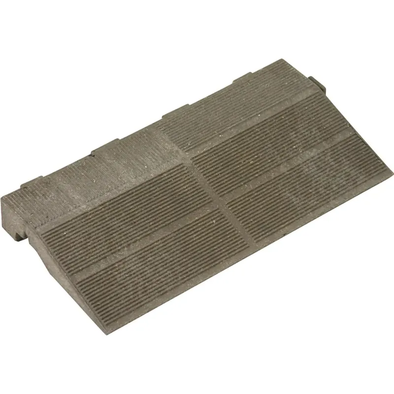 Rampa in HDPE per pavimenti da esterno aggancio maschio marrone 40x20x4,5 cm Lage Kosten