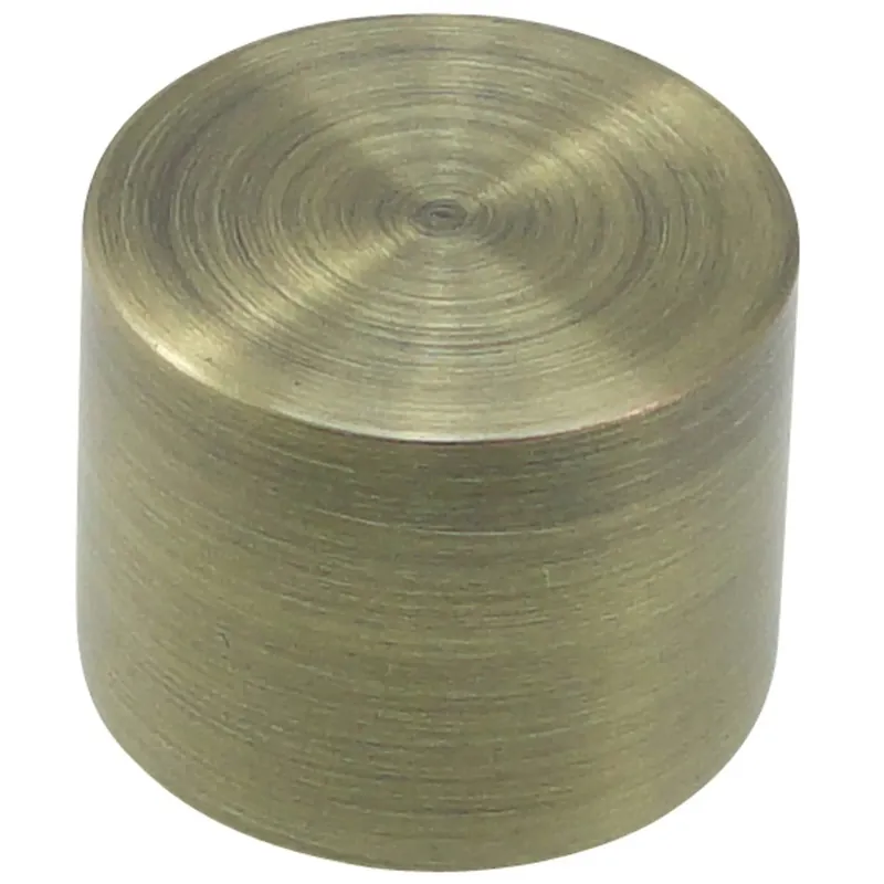 Pomello per bastone tenda a tappo Ø 20 mm oro antico Gratis Retour