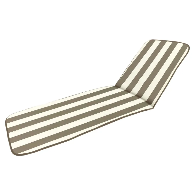 Cuscino per lettino Riga taupe 58x188x4 cm Hoge Kwaliteit