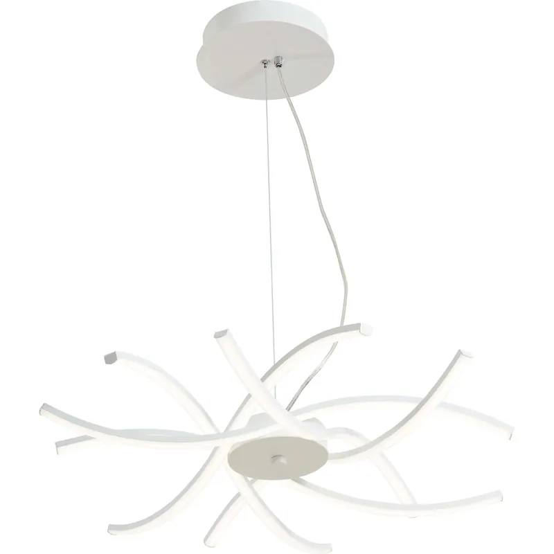 Favoriet Lampadario a sospensione Roxie LED dimmerabile Bianco Neutro alluminio Ø59x120cm