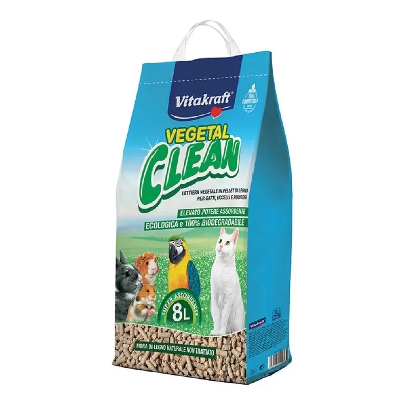 Lettiera per gatti Vegetal Clean 8 l Nieuw