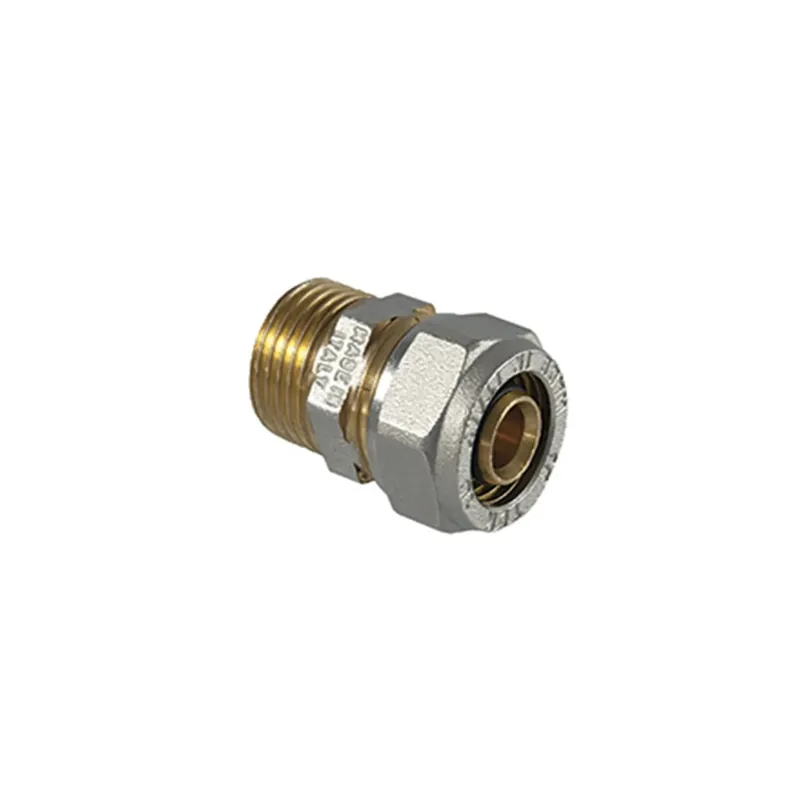 Raccordo diritto per multistrato maschio a stringere 1/2" x 16mm Actieprijs