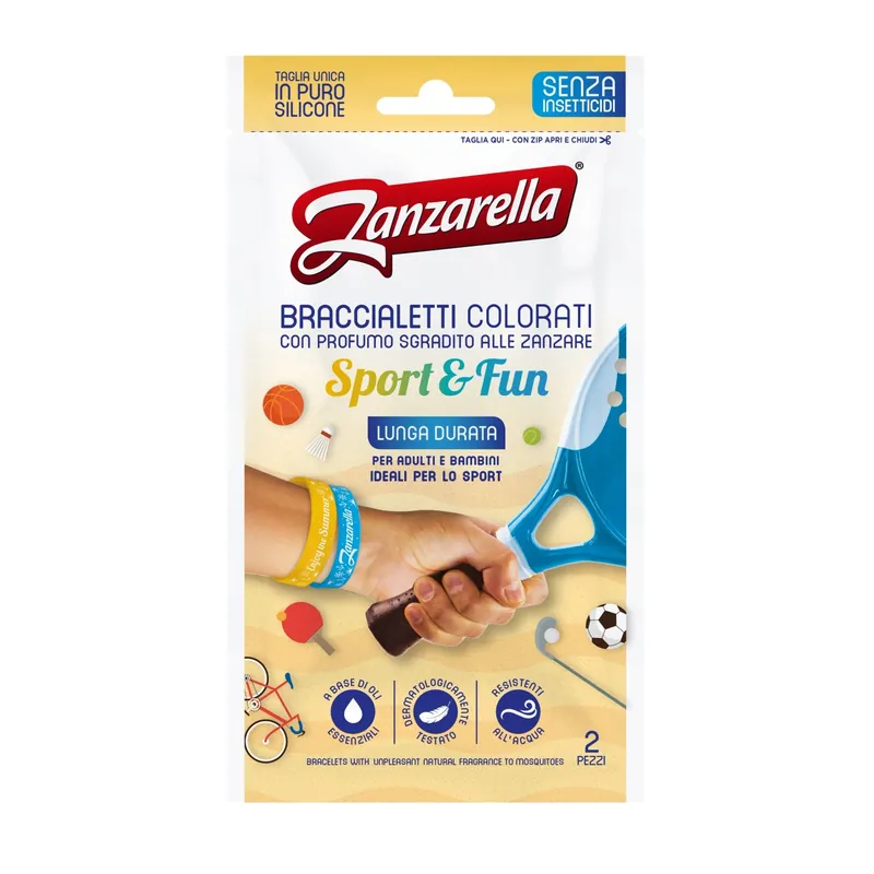 Antizanzare braccialetti sport and fun Zanzarella 25 pz Direct Beschikbaar
