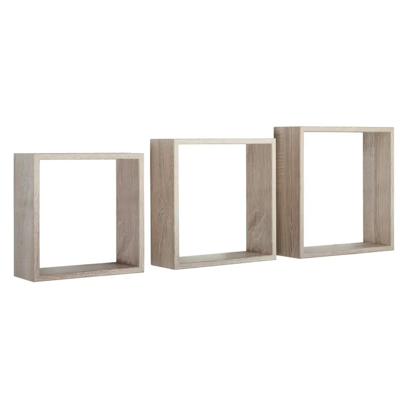 Bestseller Mensole in legno Cubo Slim 3 misure rovere sagerau