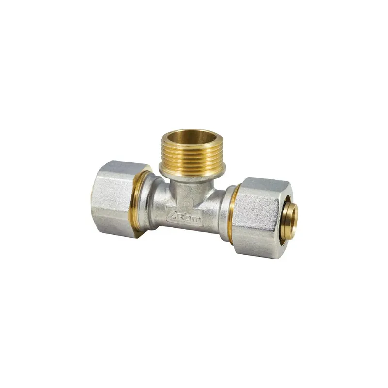 Merkproduct Raccordo tee maschio per multistrato a stringere 1/2" x 16mm