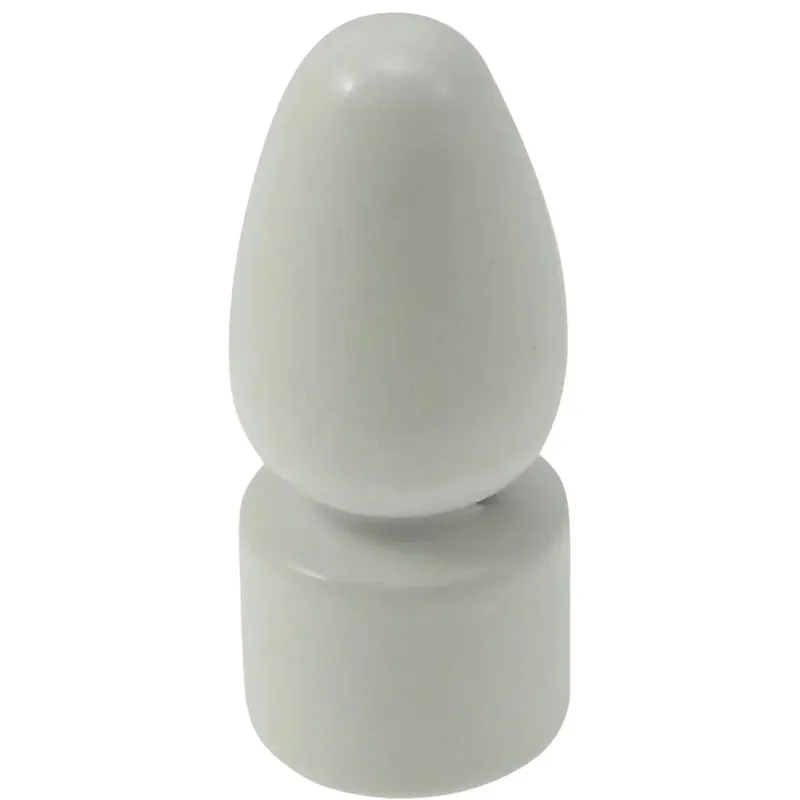 Betaalbaar Terminale bastone tenda Pigna in legno laccato bianco 11 mm 2 pz