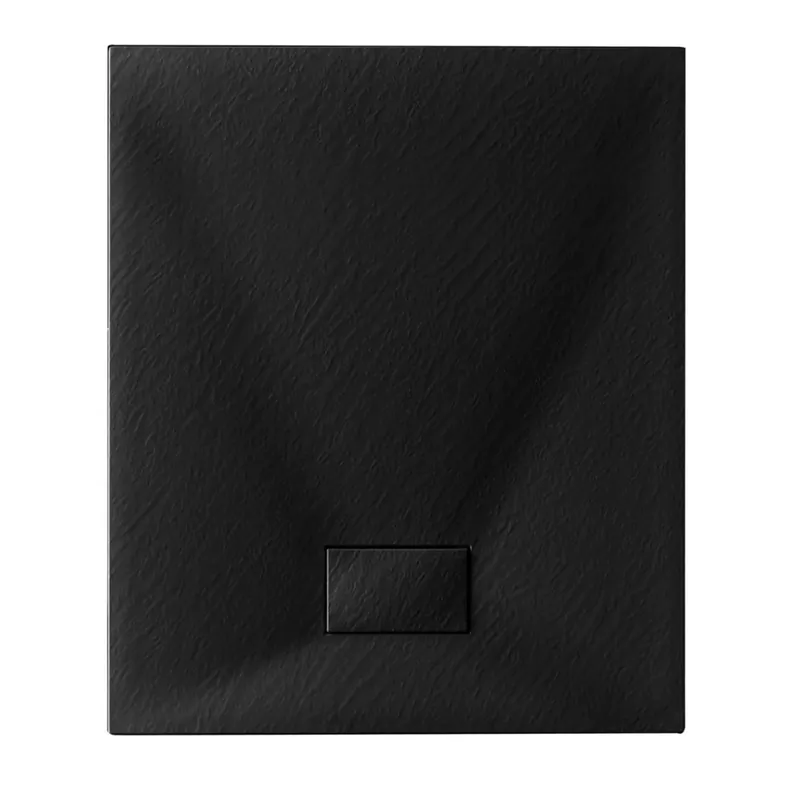 Weekendaanbieding Piatto Doccia in poliestere effetto pietra 70 x 100 cm nero