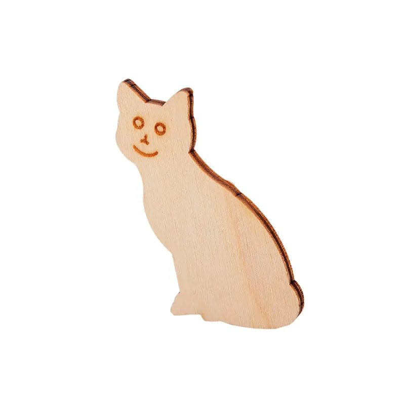 Sagoma in legno gatto 7x4x0,4 cm Finale Uitverkoop
