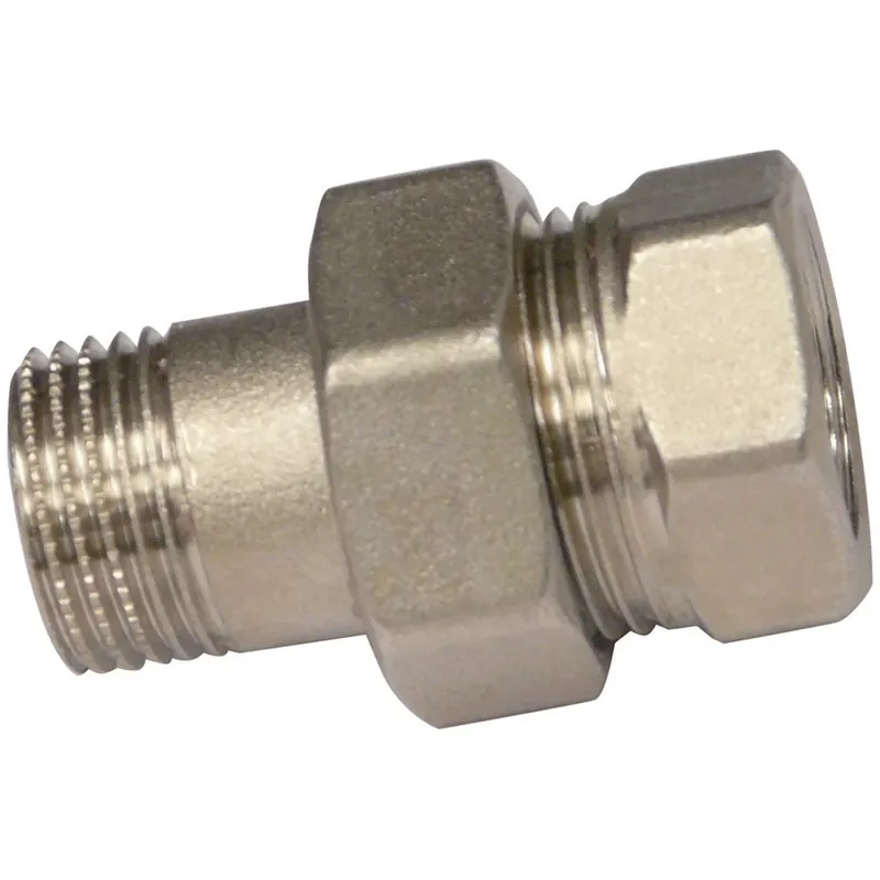 Aanbieding Bocchettone dritto in ottone sbiancato 1/2 ``