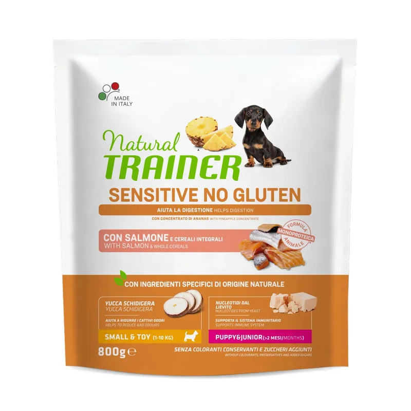 Cibo secco per cani Natural Trainer sensitive no gluten salmione 800 g Rechtstreeks Van De Fabrikant